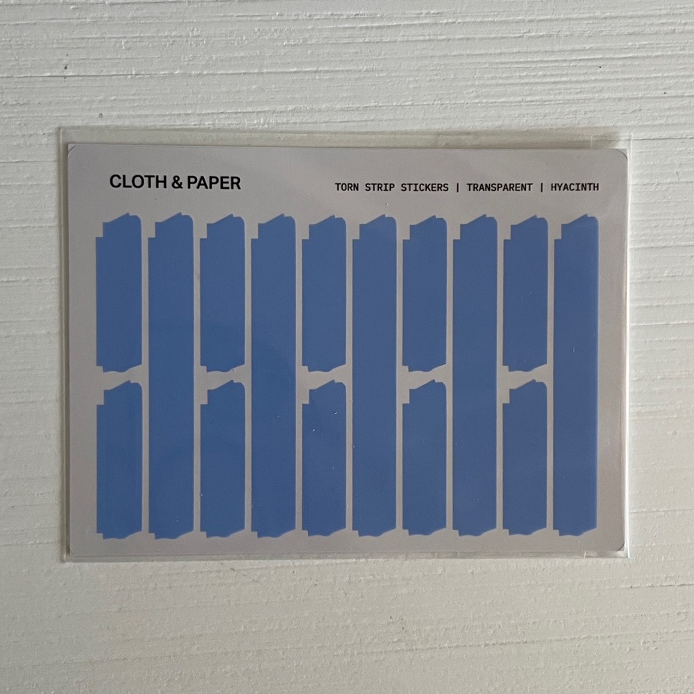 Cloth & Paper Torn Strip Stickers Sampler